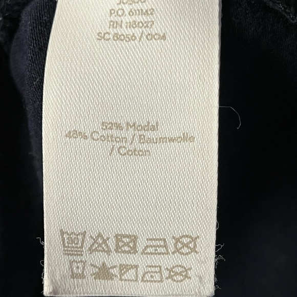 Boden | Navy Blue Striped Cuff Long Sleeve Boat Neck Tee, Small - Picture 6 of 6